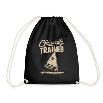 Classically Trained Sailor Tee - Drawstring Bag - black - Front