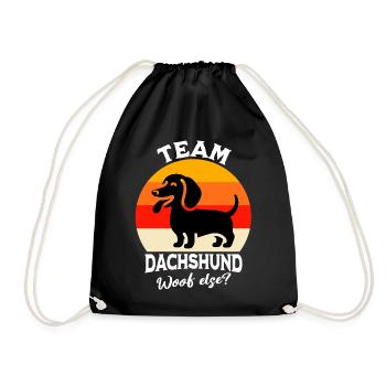 Équipe teckel - Sac de sport léger - noir - Devant
