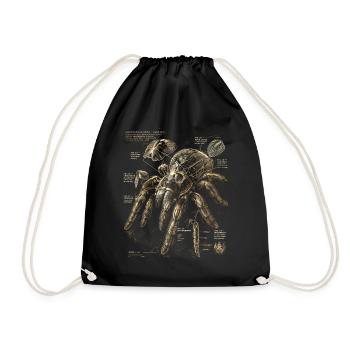 Tarantula - Drawstring Bag - black - Front