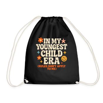 Dans l’humour de l’ère de My Younger Child et de la famille des filles - Sac de sport léger - noir - Devant
