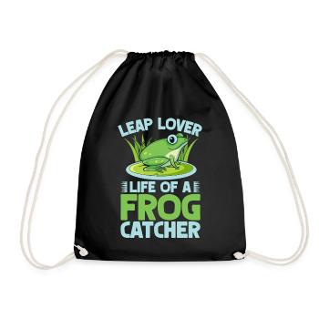 Trape-grenouilles, Saute-Saute-Grenouille Amoureuse - Sac de sport léger - noir - Devant
