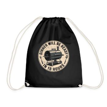 Griller des barbecues Hommes Griller amusant - Sac de sport léger - noir - Devant