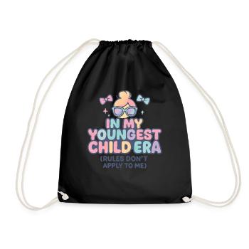 Dans l’humour de l’ère de My Younger Child et de la famille des filles - Sac de sport léger - noir - Devant