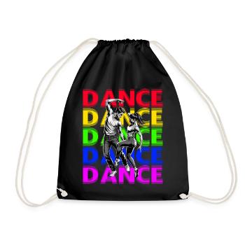Dance Passion Dancing Colorful Expression - Drawstring Bag - black - Front