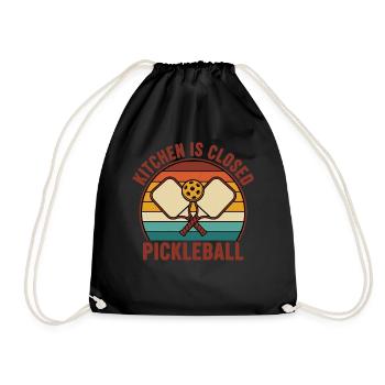 Pickleball Kitchen est fermé pour les joueurs paddles balls - Sac de sport léger - noir - Devant