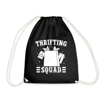 Thrift Shop Thrifting Squad Love Thrifting - Drawstring Bag - black - Front