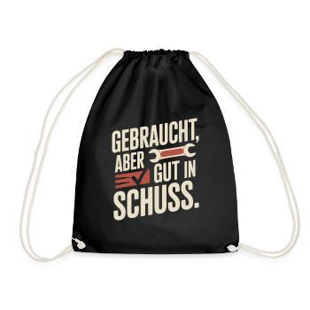 Used But Good In Condition Classic Car Birthday - Drawstring Bag - black - Front