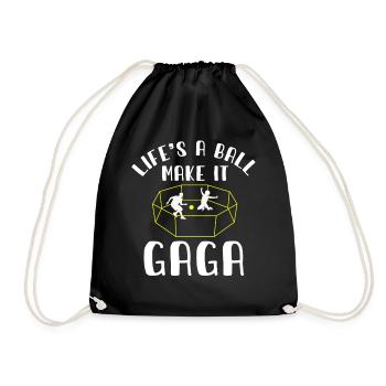 La vie est un vrai boulet, rends-la folle - Sac de sport léger - noir - Devant