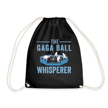 The Gaga Ball Whisperer - Drawstring Bag - black - Front
