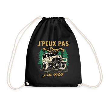 J’Peux Pas J’ai 4x4 Humour Off Road Tout Terrain - Sac de sport léger - noir - Devant