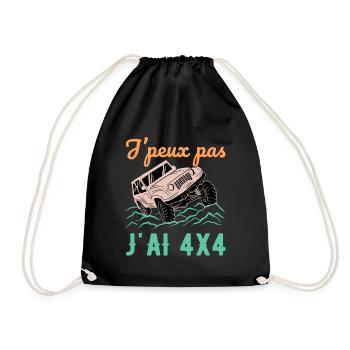 J’Peux Pas J’ai 4x4 Humour Off Road Tout Terrain - Sac de sport léger - noir - Devant