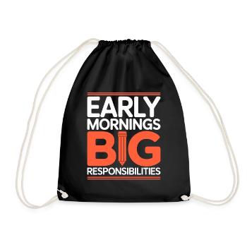 Professeur principal Early Morning Conseiller de classe - Sac de sport léger - noir - Devant