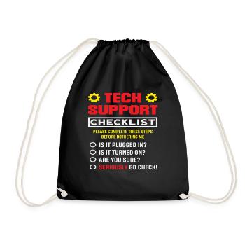 Liste de contrôle du support technique Plugin Admin IT - Sac de sport léger - noir - Devant
