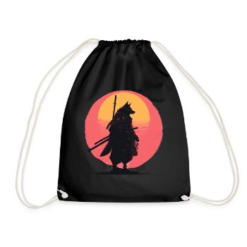 Le Cavalier Samouraï du Crépuscule du Loup - Sac de sport léger - noir - Devant