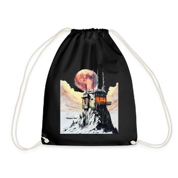 Outpost One Moonrise Station - Drawstring Bag - black - Front