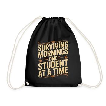 Professeur principal survivant aux matins Conseiller de classe - Sac de sport léger - noir - Devant