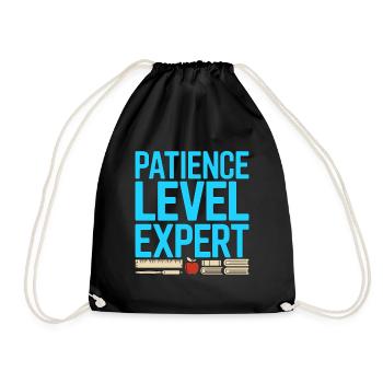 Enseignant principal Niveau de patience Éducateur expert - Sac de sport léger - noir - Devant