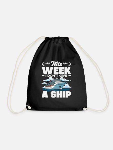 This Week I Dont Give A Ship Lustig Urlaub - Turnbeutel - Schwarz