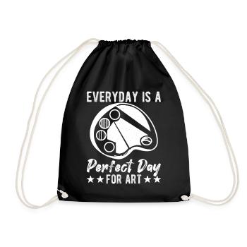 Peintre d’art drôle Jour parfait pour un cadeau de dessin artistique - Sac de sport léger - noir - Devant