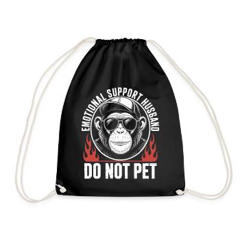 Soutien émotionnel Mari Singe - Sac de sport léger - noir - Devant