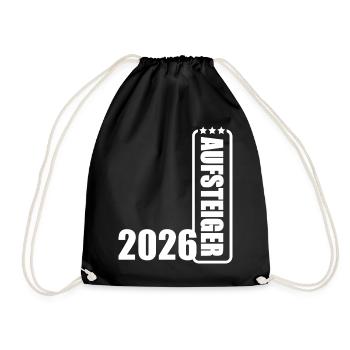 Promoted 2026 Promotion Jersey Promotion 26 - Drawstring Bag - black - Front