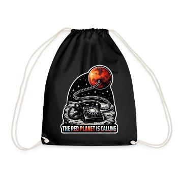 Lass Uns Zum Mars Gehen. Mars-erkundungsmission - Turnbeutel - Schwarz - Vorne