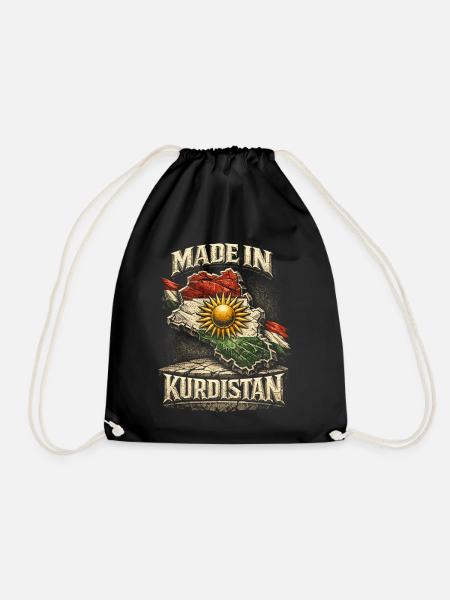 Kurdistan Kurde Kurden - Turnbeutel - Schwarz