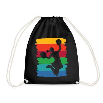 Cheerleader Cheer Mom Cheerleading - Drawstring Bag - black - Front