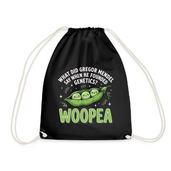 ErbsenGenetik Mendelwitz WOOPEA - Turnbeutel - Schwarz - Vorne
