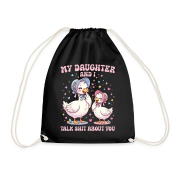 Ma fille et moi parlons de toi, Goose - Sac de sport léger - noir - Devant