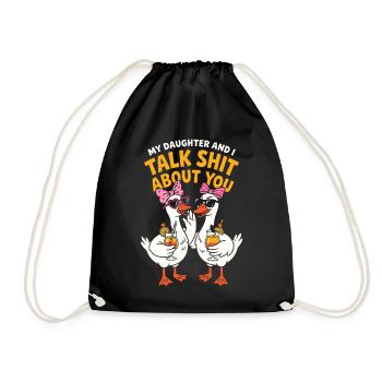 Ma fille et moi parlons de toi, Goose - Sac de sport léger - noir - Devant