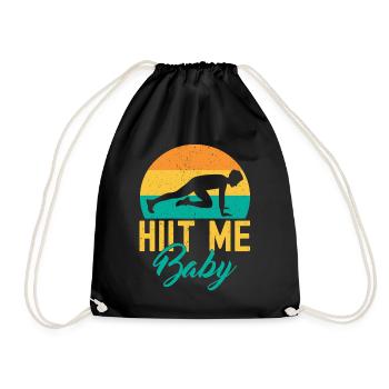 Fitness Fanatics Hiit Me Baby Calisthenics Gym - Turnbeutel - Schwarz - Vorne