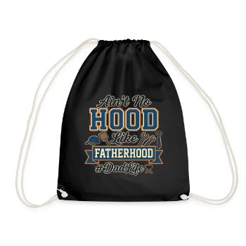Dad Life Fatherhood Werkzeug Grill Papa - Turnbeutel - Schwarz - Vorne