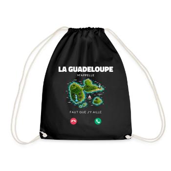La Guadeloupe M’appelle Faut Que J’y Aille Humour - Sac de sport léger - noir - Devant