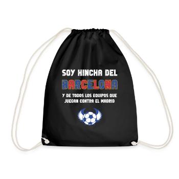 Barcelona Fußballfan - Turnbeutel - Schwarz - Vorne