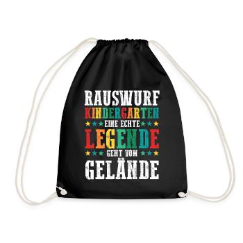 Eine Legende Geht vom Gelände - Turnbeutel - Schwarz - Vorne