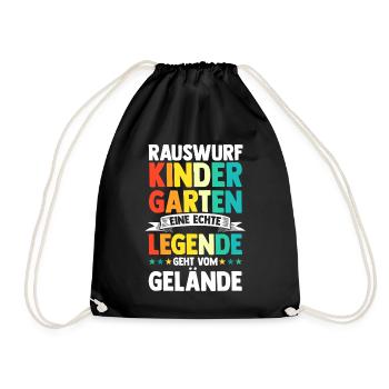 Eine Legende Geht vom Gelände - Turnbeutel - Schwarz - Vorne