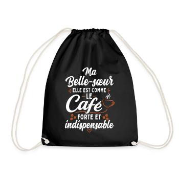 Ma Belle Sœur Comme Le Café Humour Famille - Sac de sport léger - noir - Devant