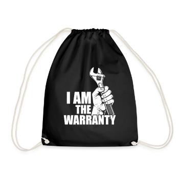I am the warranty Car lover car guy mechanic - Turnbeutel - Schwarz - Vorne