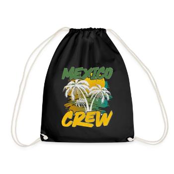 Mexiko Crew - Turnbeutel - Schwarz - Vorne