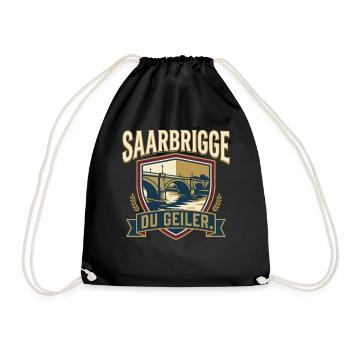 Saarbrigge Du Geiler - Turnbeutel - Schwarz - Vorne
