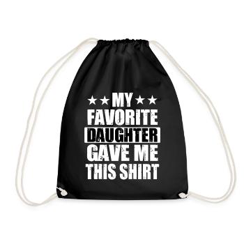 Father's Day motto The coolest dad Best dad - Drawstring Bag - black - Front