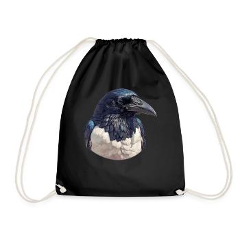 Magpies Magpie - Drawstring Bag - black - Front
