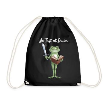 Épée de lecture du Chevalier Grenouille - Sac de sport léger - noir - Devant
