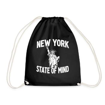 New York State of Mind Vintage NYC - Turnbeutel - Schwarz - Vorne