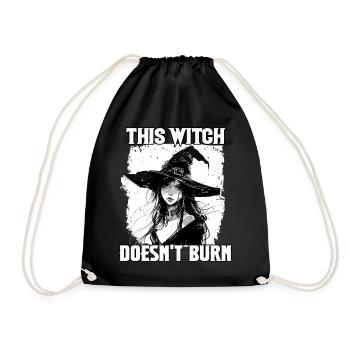 Hübsches Hexen T für Halloween Fans Wicca Hexerei  - Turnbeutel - Schwarz - Vorne