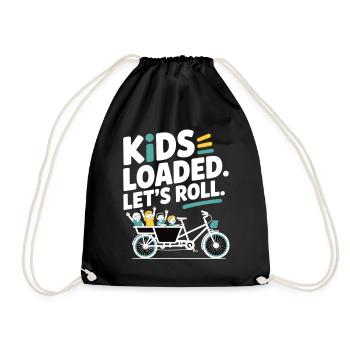Vélo cargo Kids Loaded - Sac de sport léger - noir - Devant