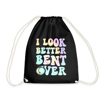 J’ai meilleure allure penchée sur le t-shirt - Sac de sport léger - noir - Devant