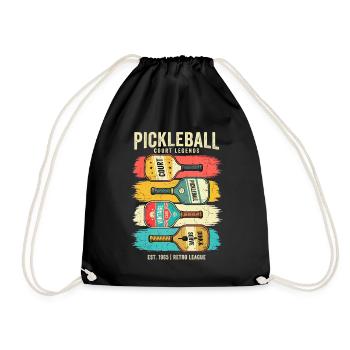 C’était drôle, c’était sorti ? Ramete de pickleball rétro - Sac de sport léger - noir - Devant