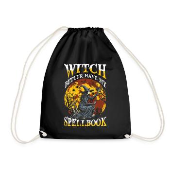 Sorcière a intérêt à avoir mon grimoire Sortilège Halloween - Sac de sport léger - noir - Devant